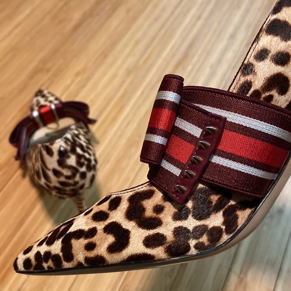 Stunning Sam Edelman Cow Hair Leopard Print Limited Addition Couture Pump - Picture 5 of 8